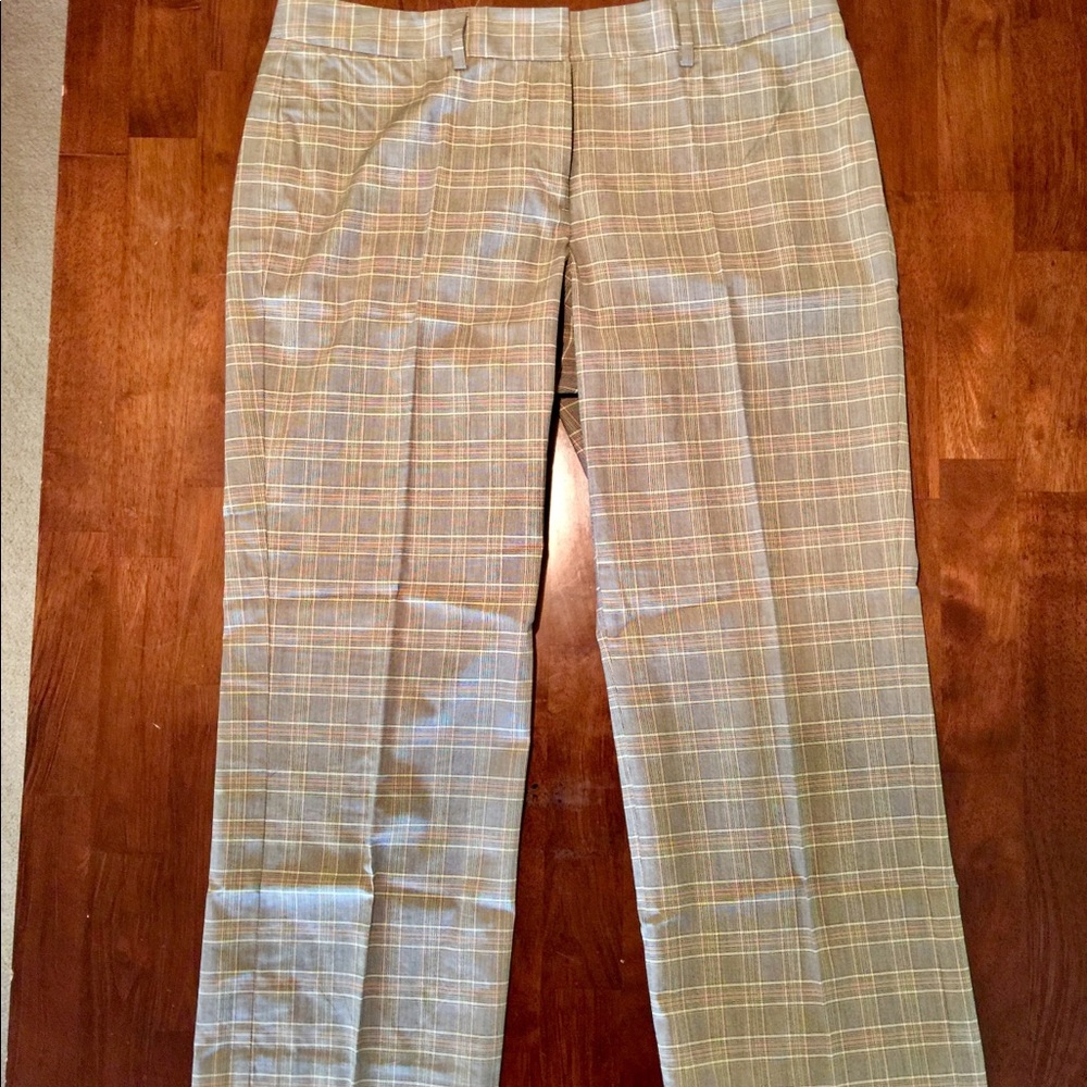 EXPRESS Editor Fit Glen plaid Capris
